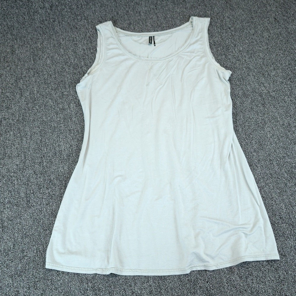 Stella Carakasi Womens Tank Top Size M Rayon Spandex Sage Green Scoop Neck Basic — photo 2
